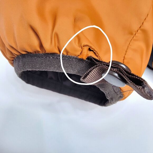 Men's L The North Face Hyvent Orange & Brown Snow Jacket - Picture 8 of 8